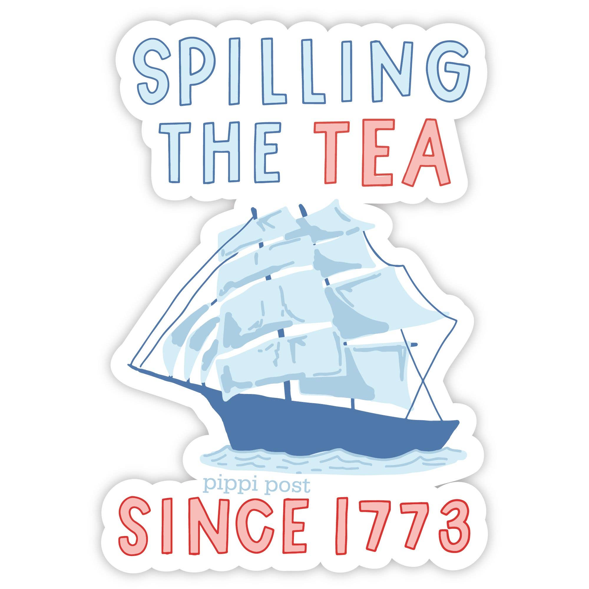 Spilling The Tea Decal Sticker