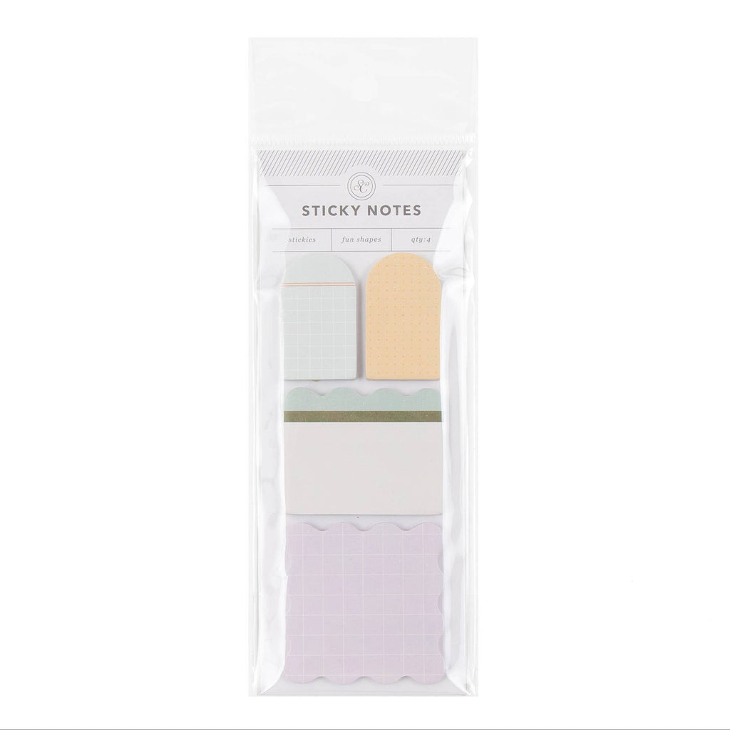 Desk Refresh Sticky Note Set – Grid & Dot Grid Sticky Notes 4-Pack by Studio Calico