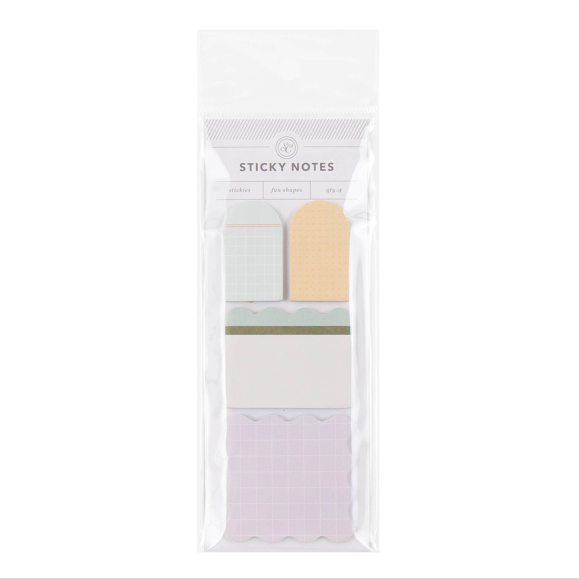 Desk Refresh Sticky Note Set – Grid & Dot Grid Sticky Notes 4-Pack by Studio Calico