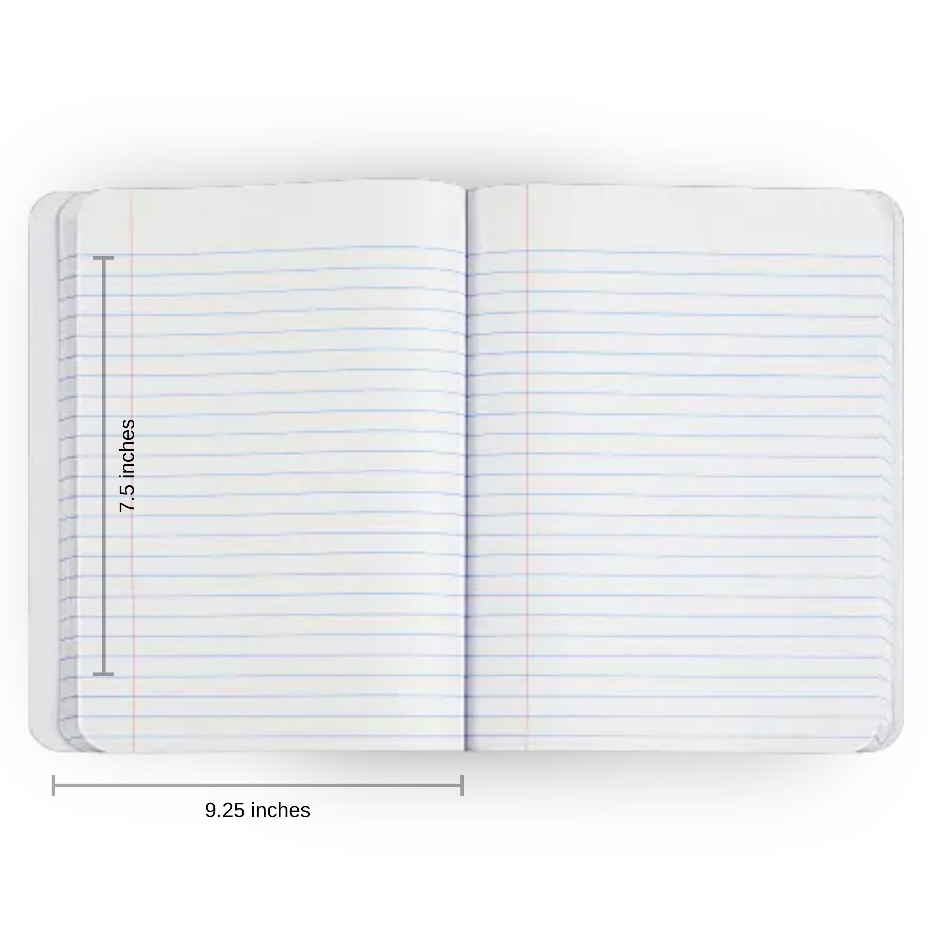 Blue Mood Floral Composition Notebook