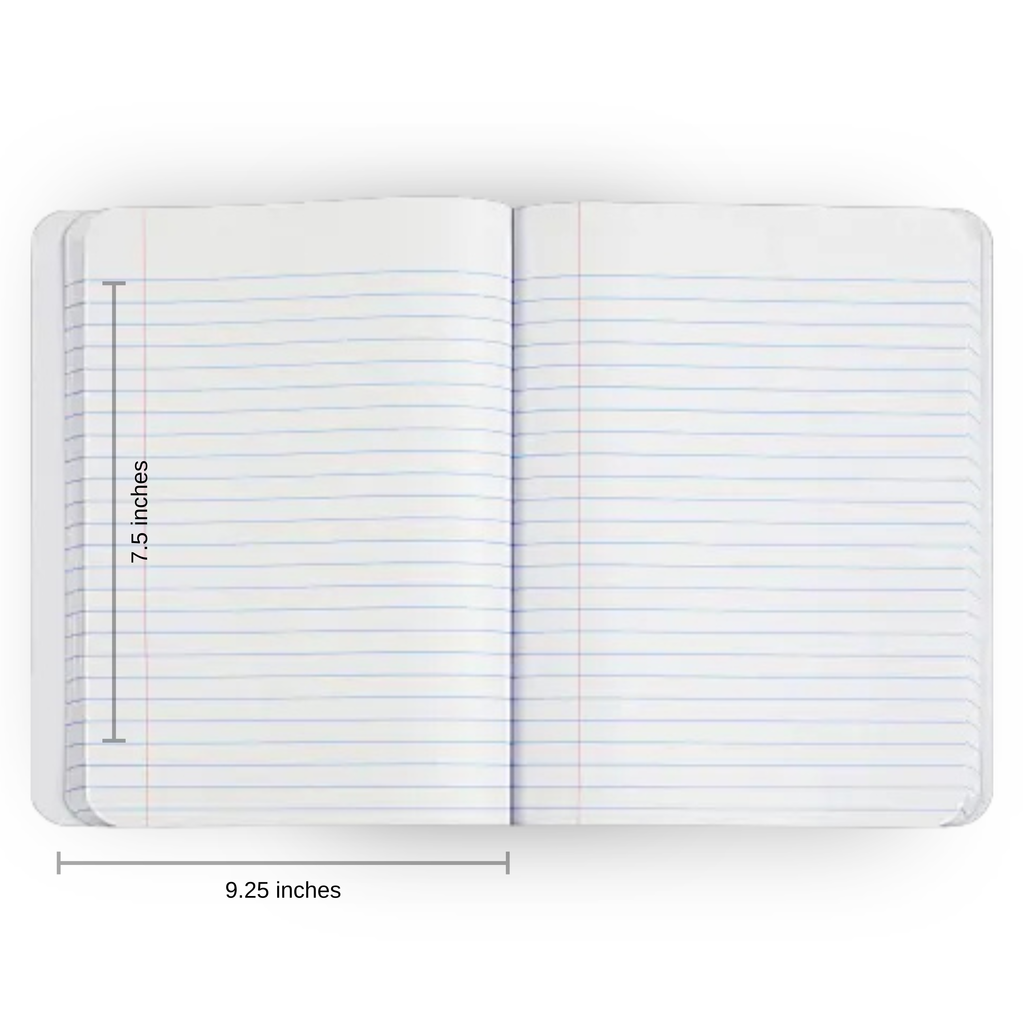 French Flowers Composition Notebook