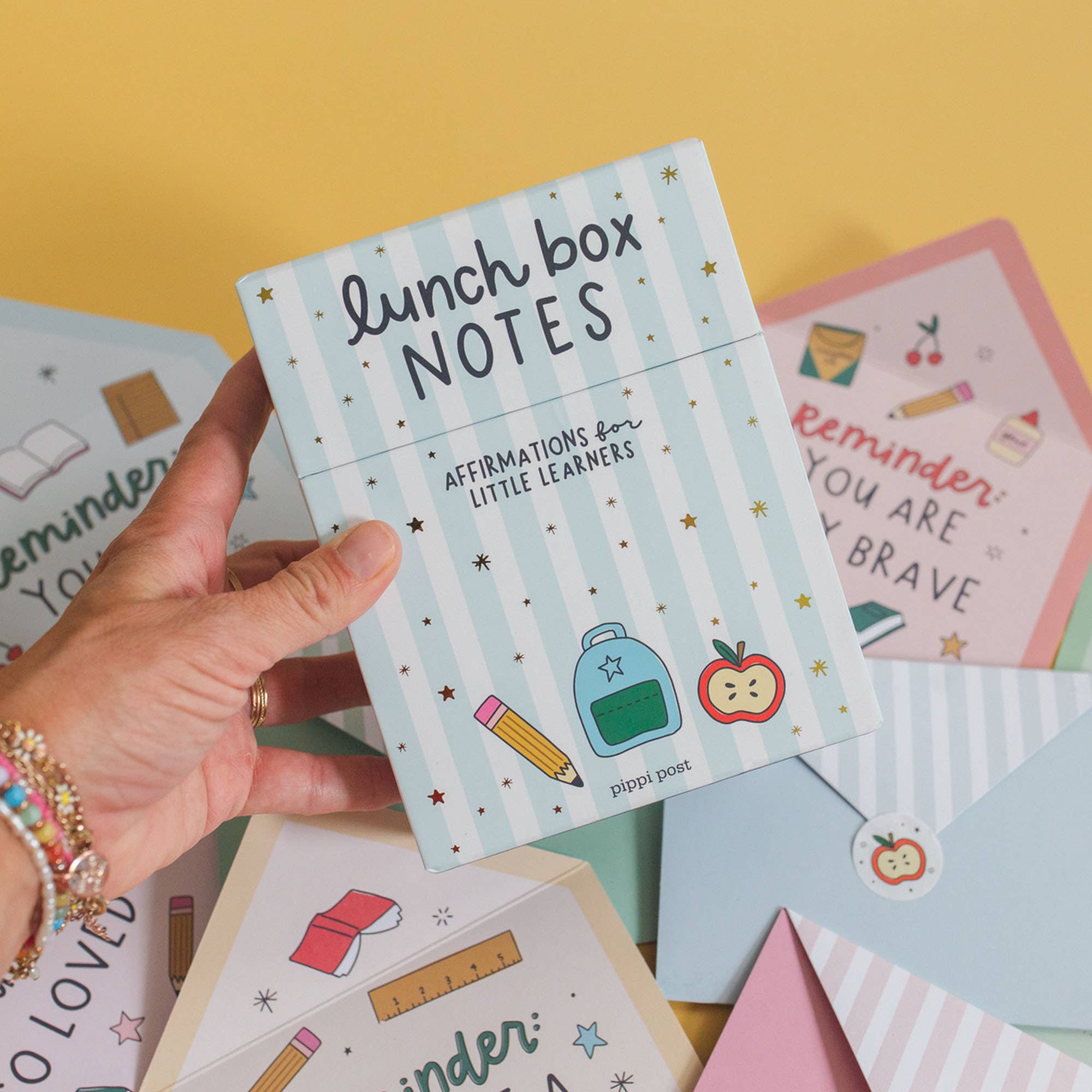 Kids Gift Lunchbox Note Card Set – Affirmation Lunchbox Notes by Pippi Post