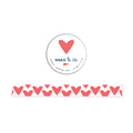 Hearts Masking Tape