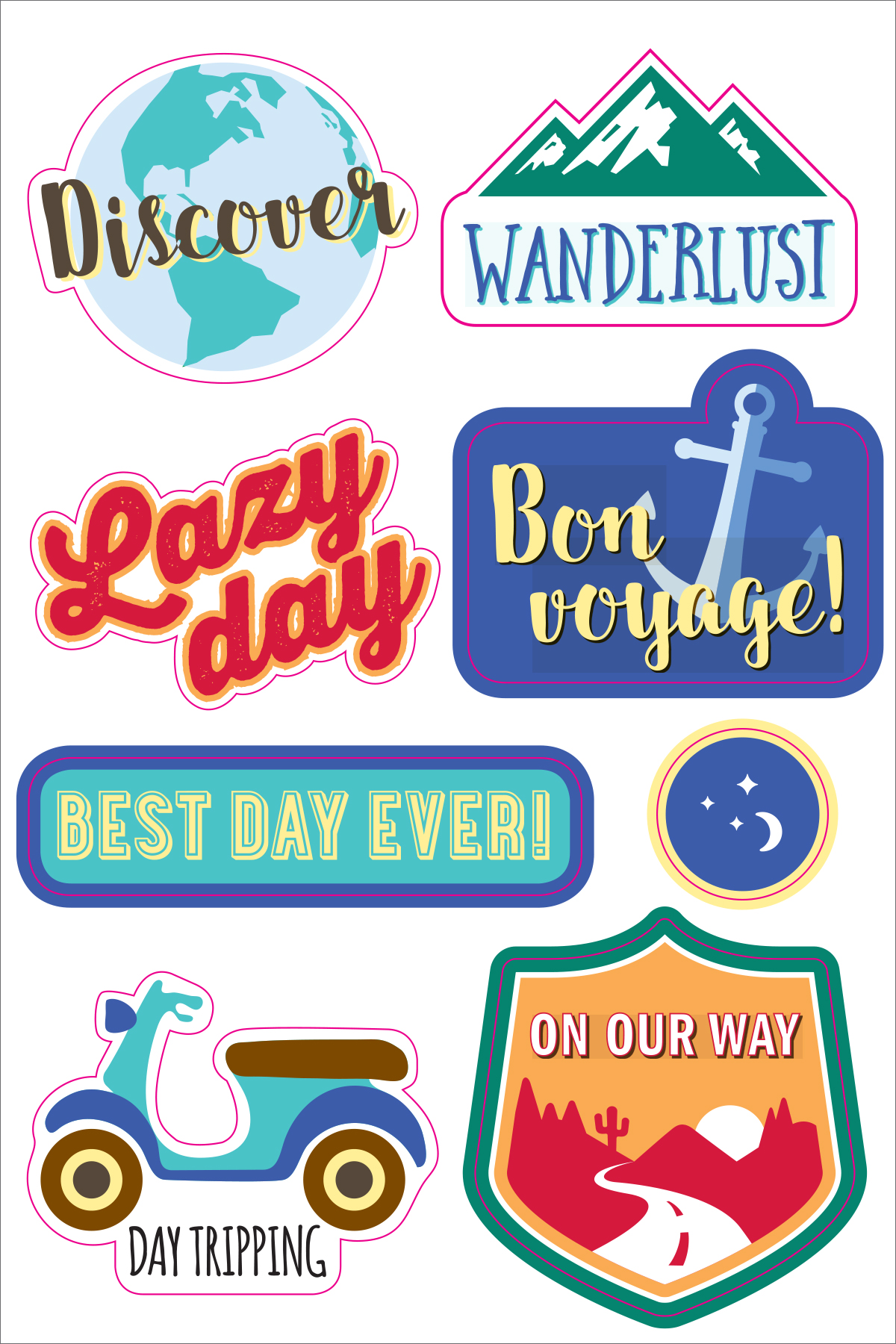 Essentials Travel Planner Stickers by Peter Pauper Press