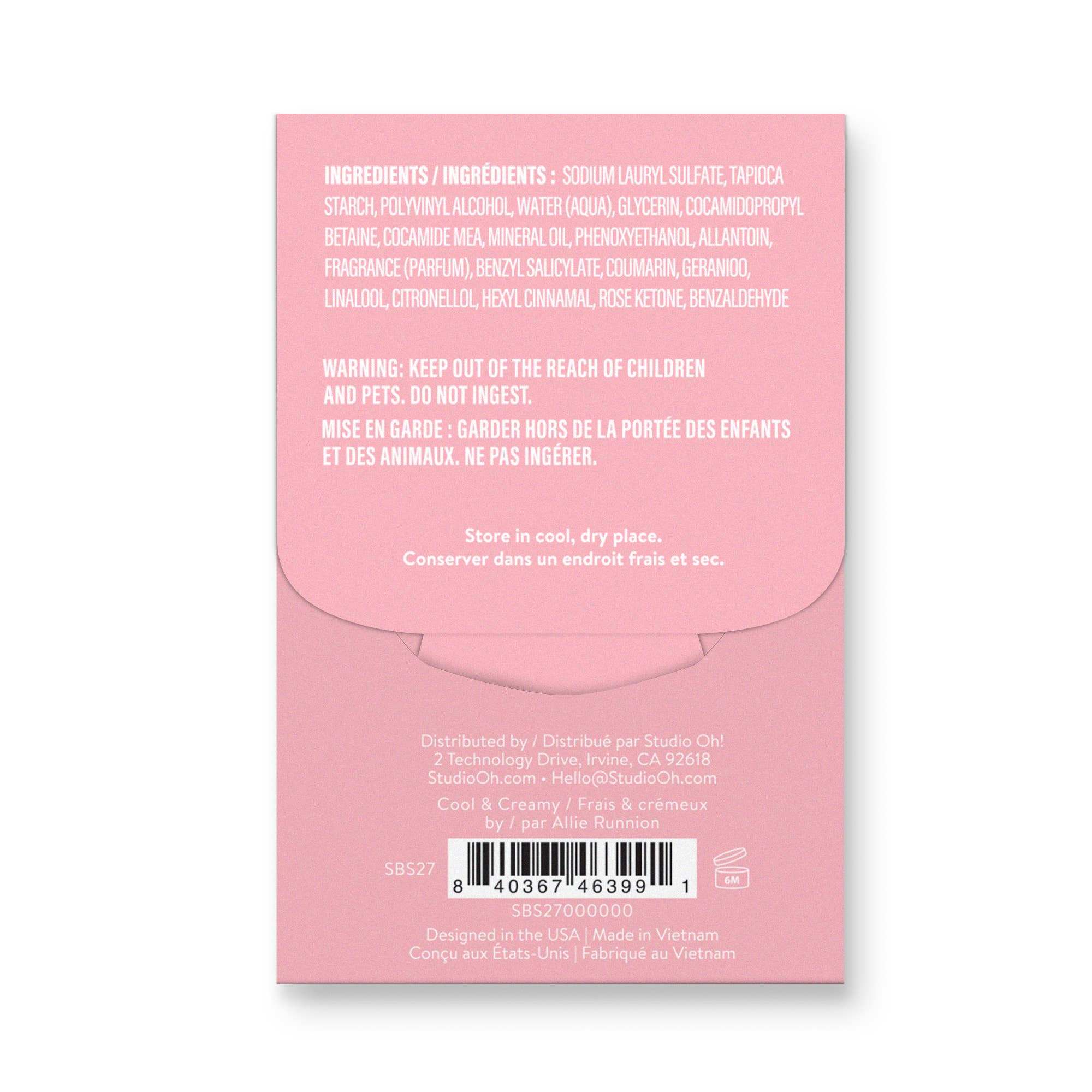 Cool & Creamy Single-Use Soap Sheets