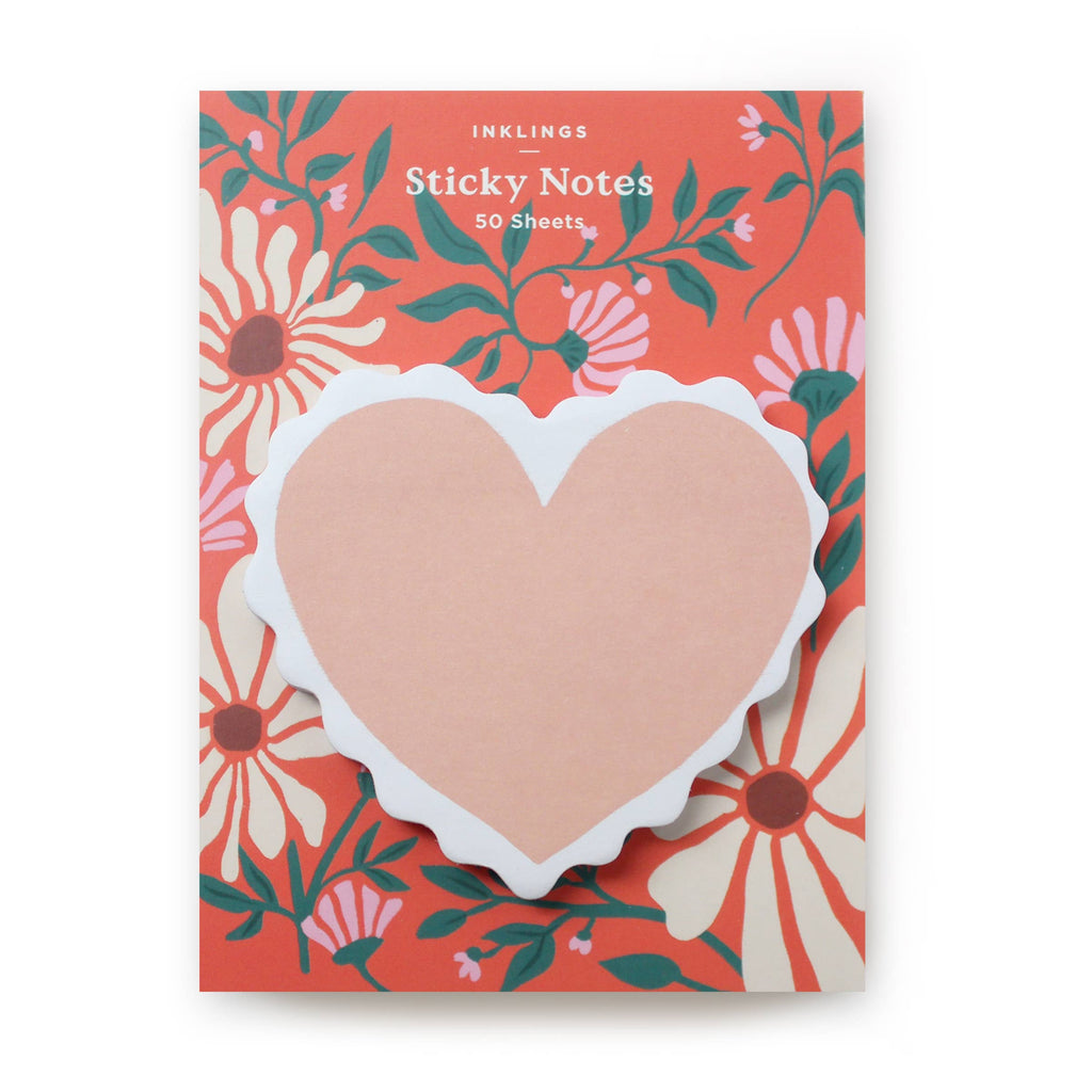 Scalloped Heart Sticky Notes