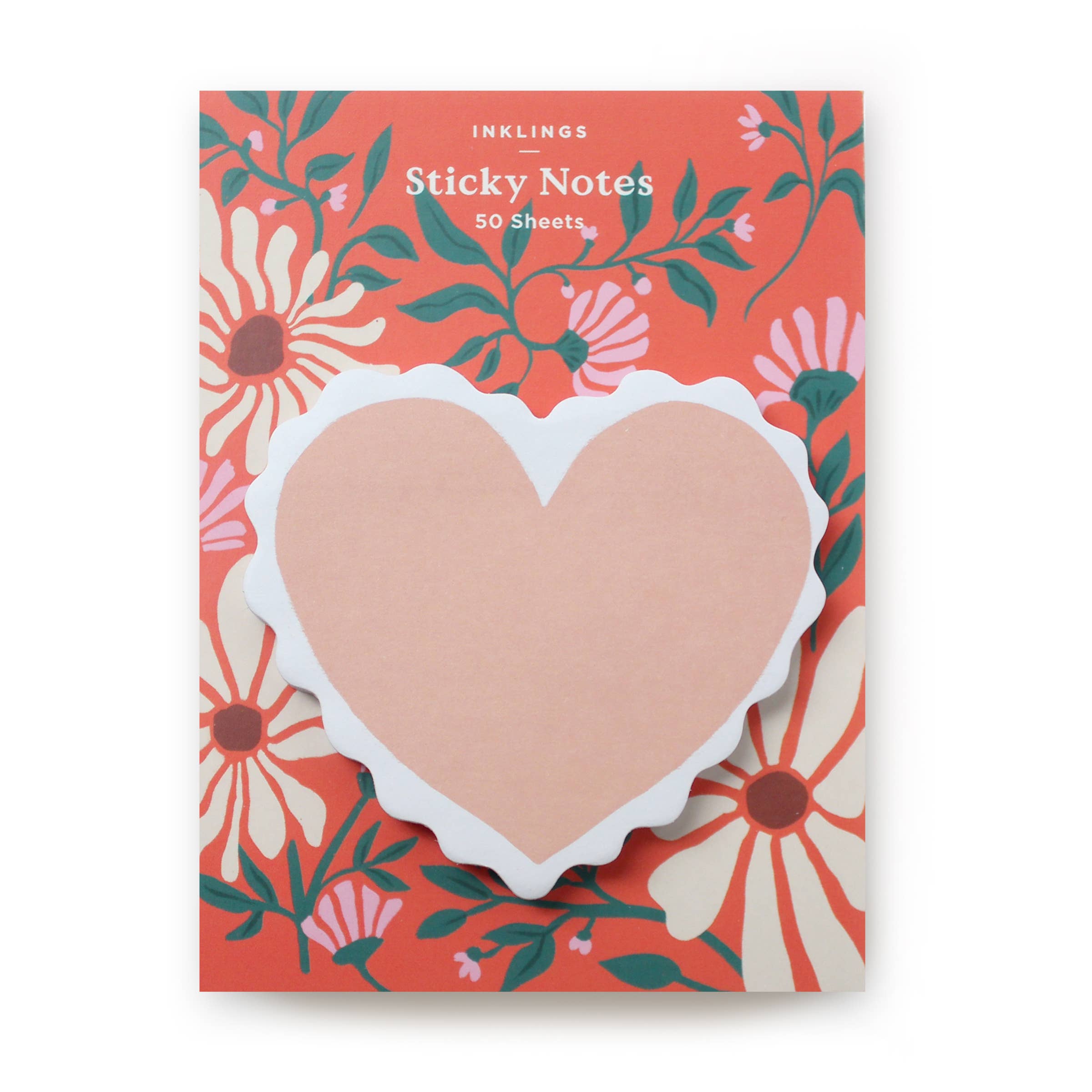 Scalloped Heart Sticky Notes