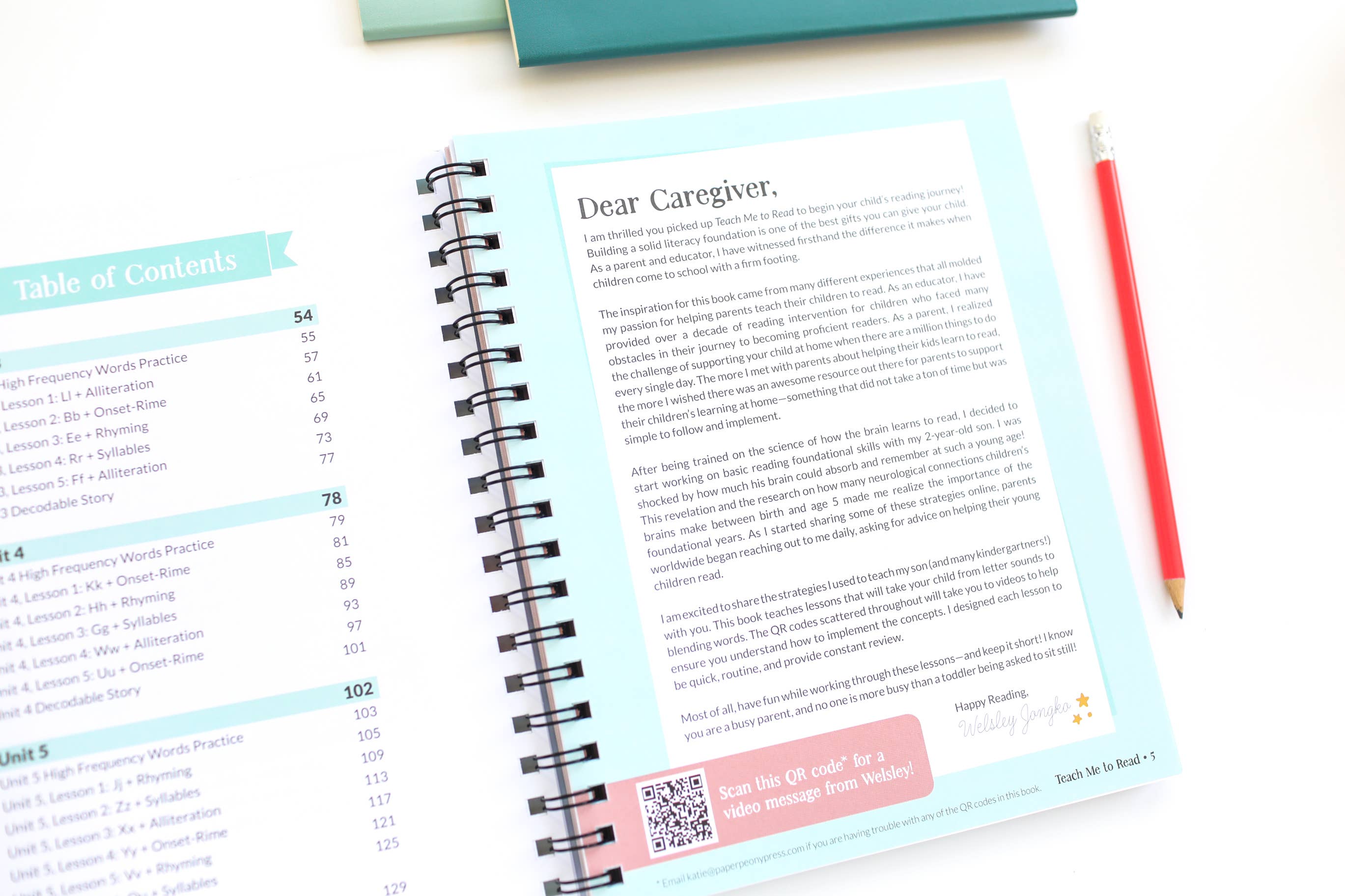 Teach Me to Read: A Parent Guided Student Workbook for Kids