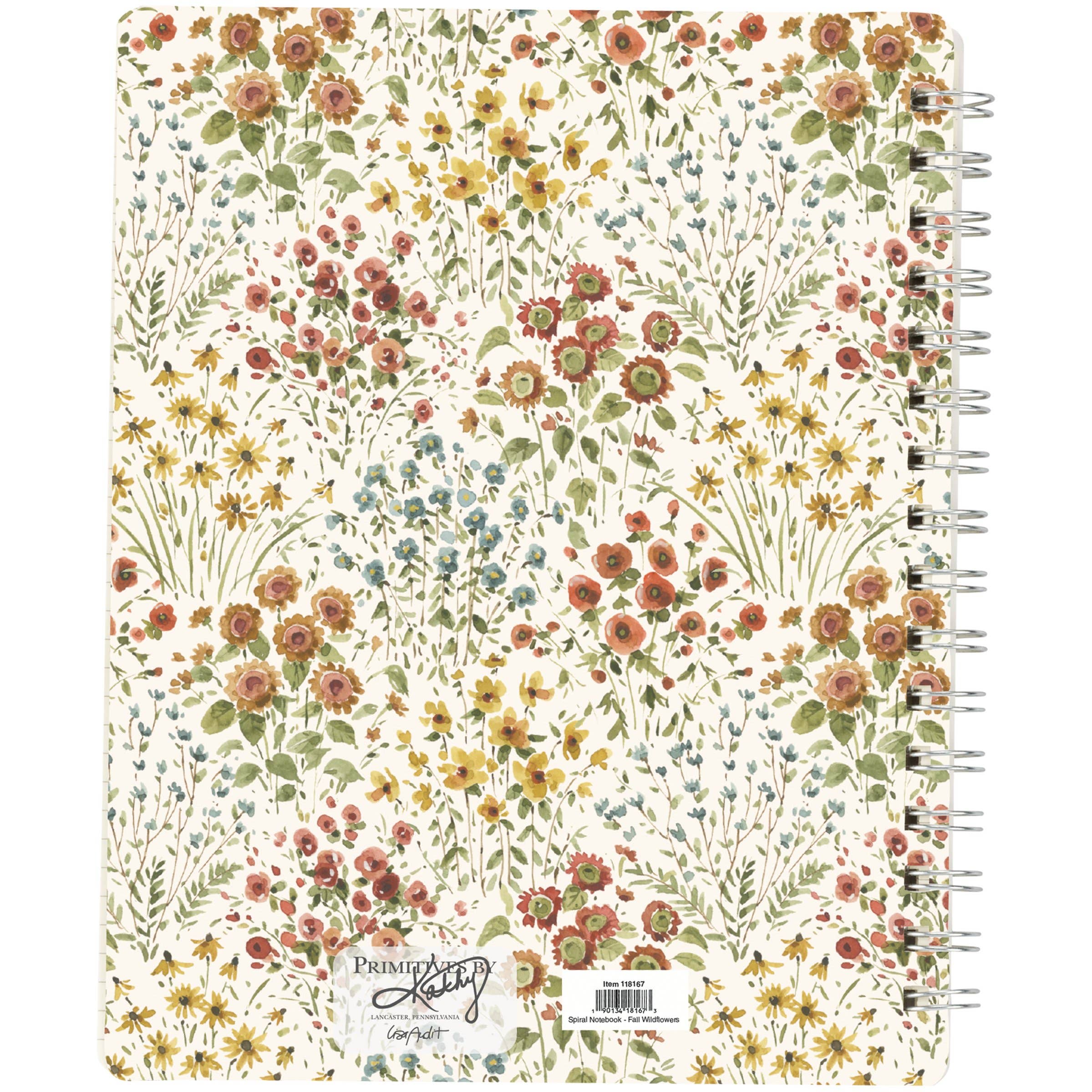 Fall Wildflower Spiral Notebook