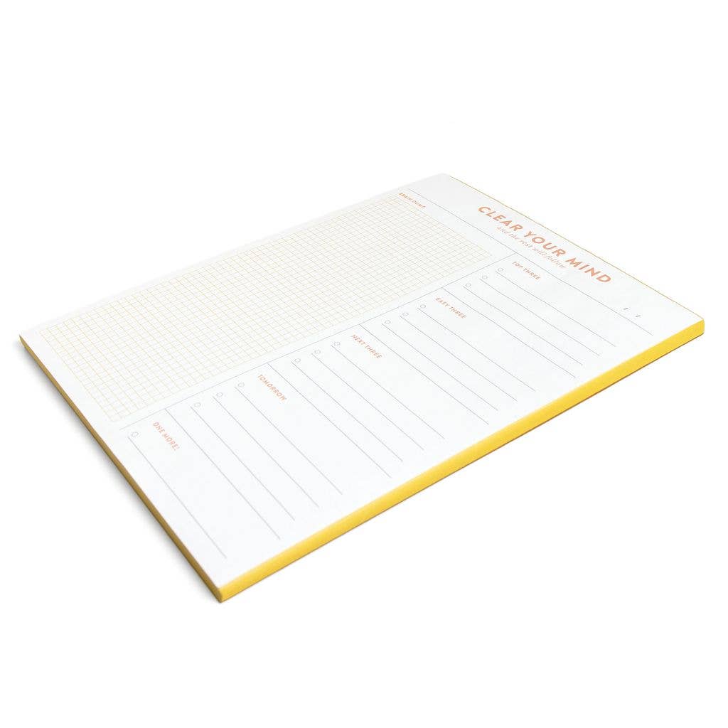 Clear Your Mind Brain Dump Notepad