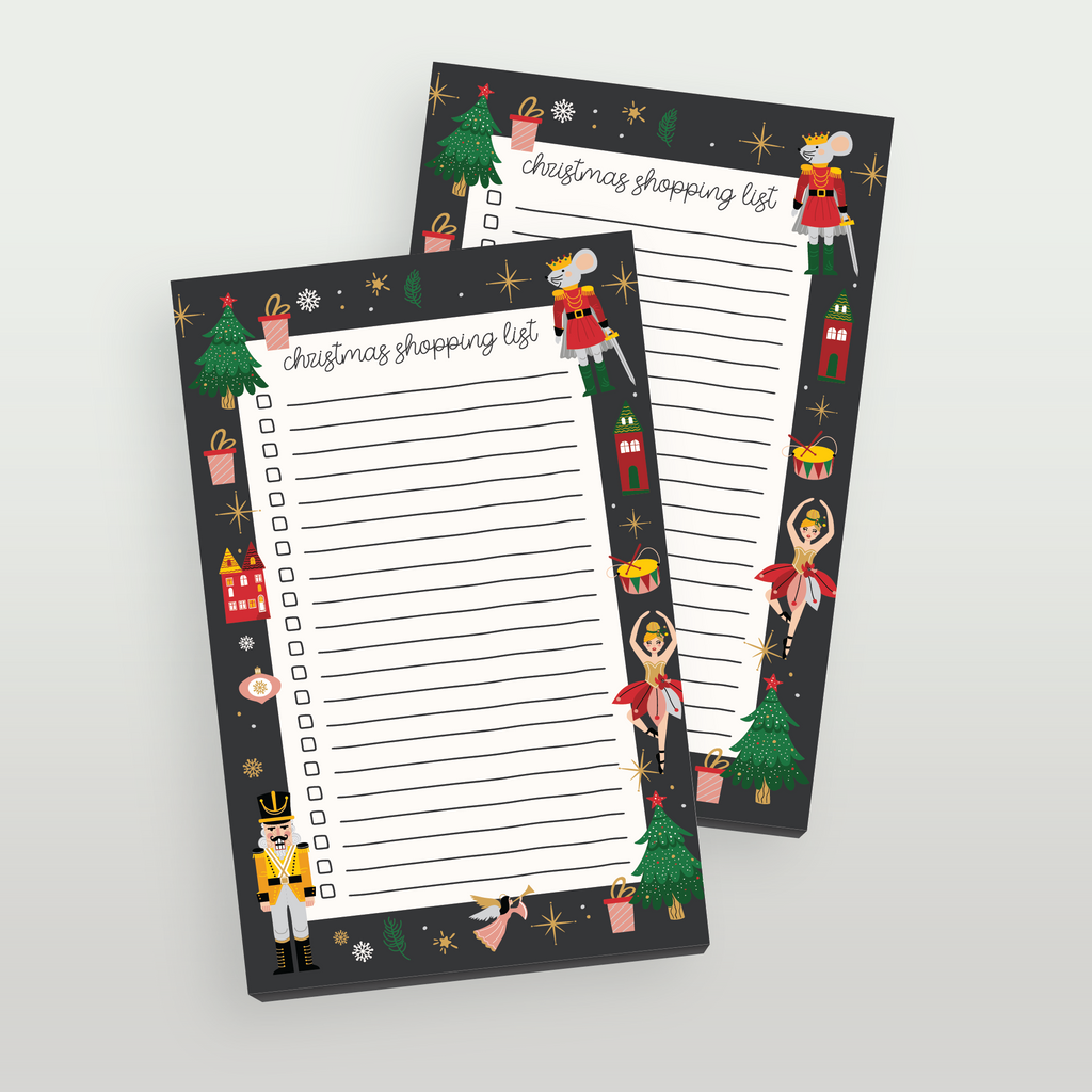 Christmas Shopping List Notepad