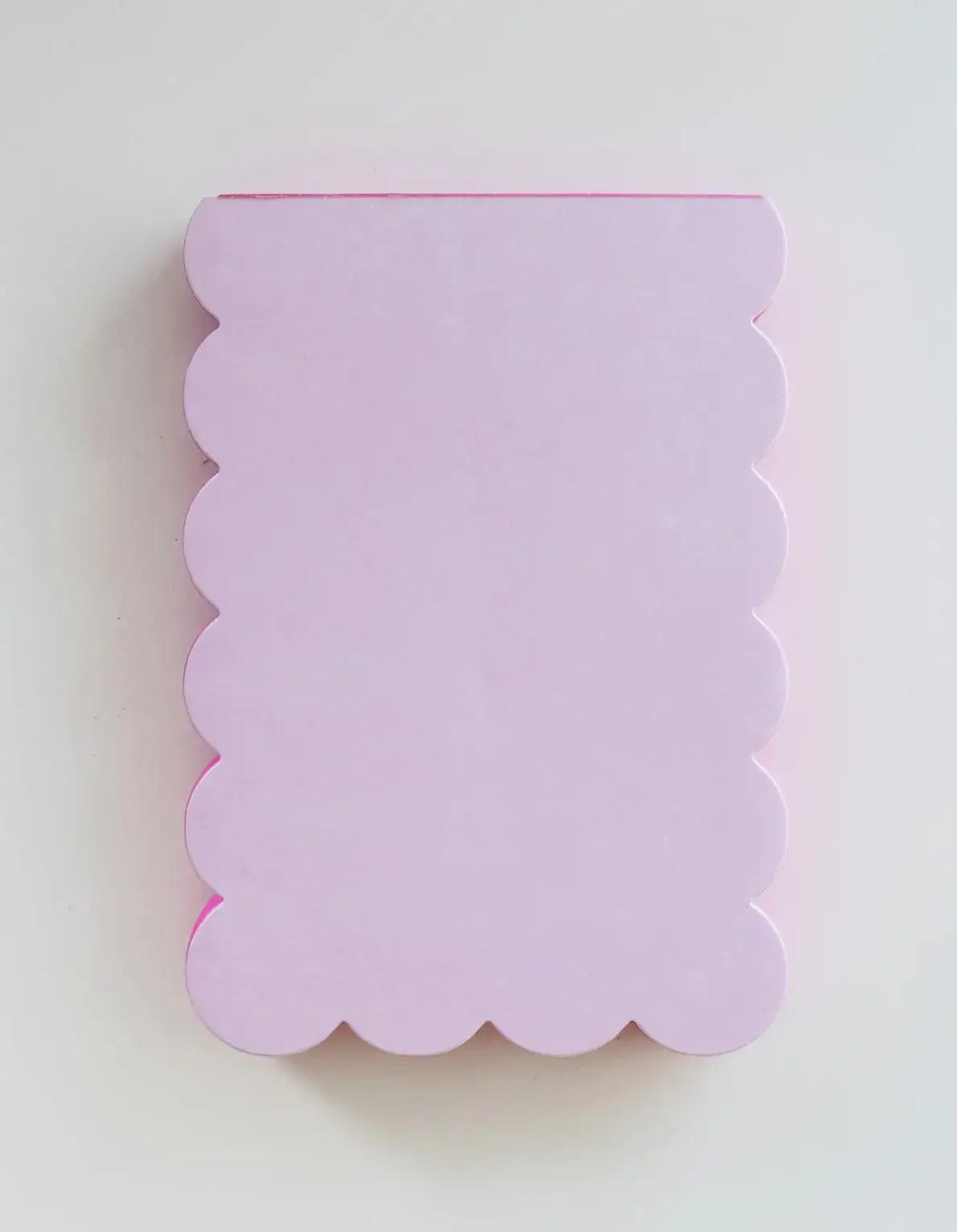 Scalloped Shaped Notepad | Pink + Hot Pink Edge