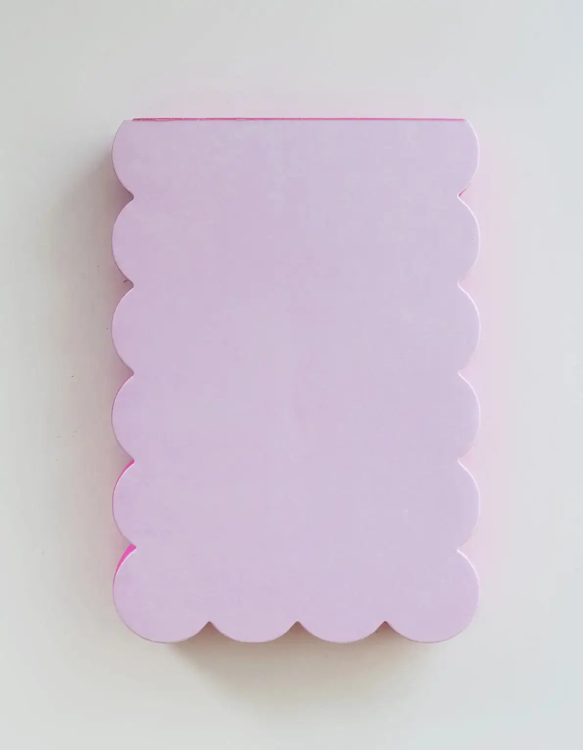Scalloped Shaped Notepad | Pink + Hot Pink Edge