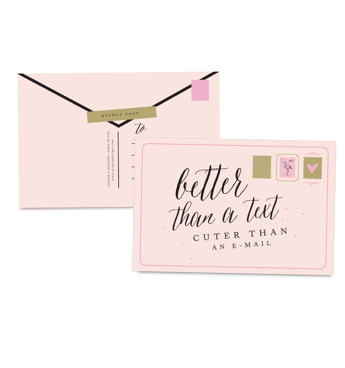Better Than a Text Postcards | Ginger P. Designs