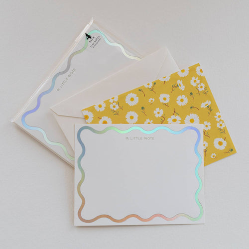 "A Little Note" Daisy Notecards | Set of 4