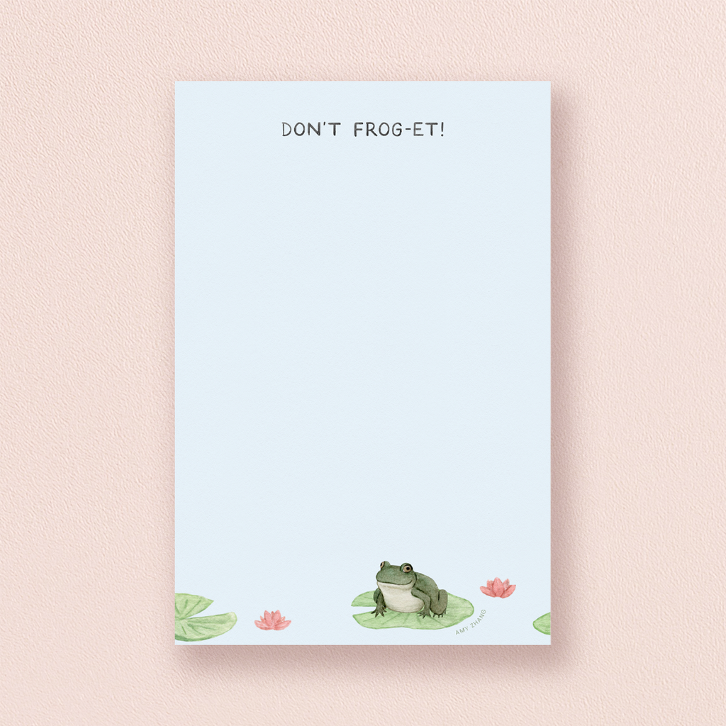 Don't Forget! Frog Notepad | Lily Pad Pun To-Do List