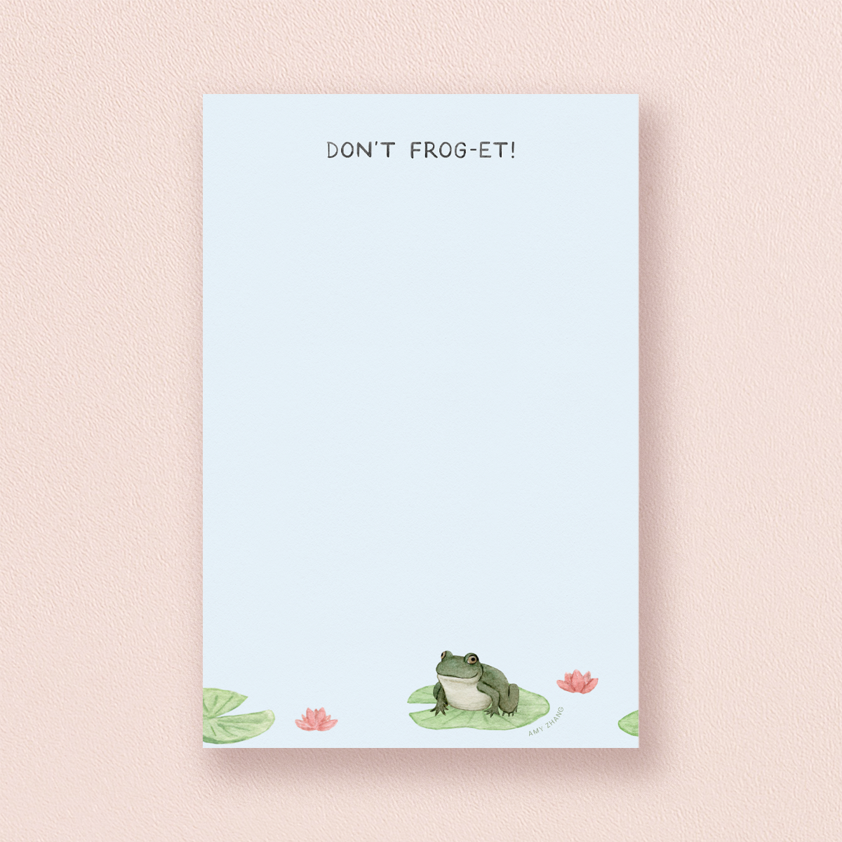Don't Forget! Frog Notepad | Lily Pad Pun To-Do List