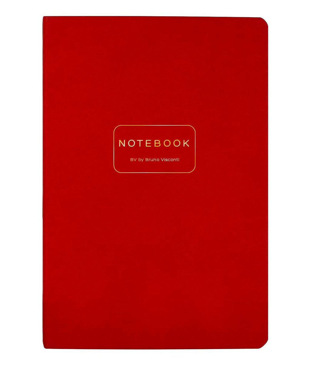 Vegan Leather A5 Notebook  - Red