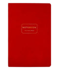 Vegan Leather A5 Notebook  - Red