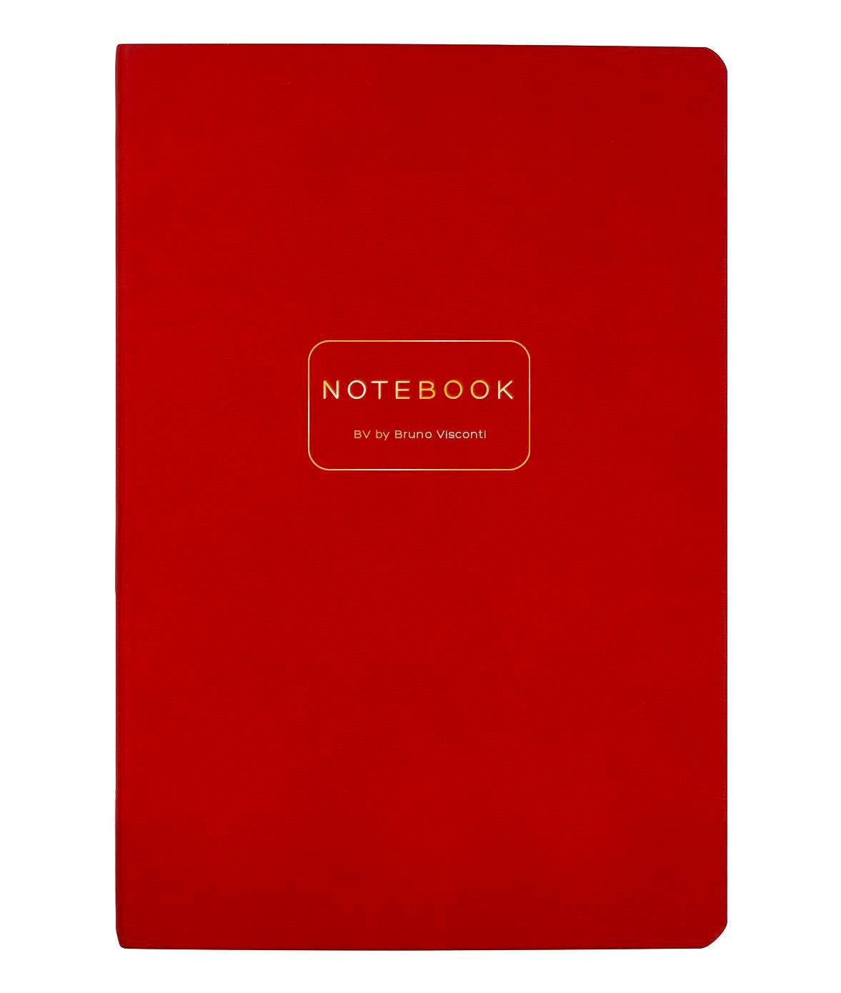 Vegan Leather A5 Notebook  - Red