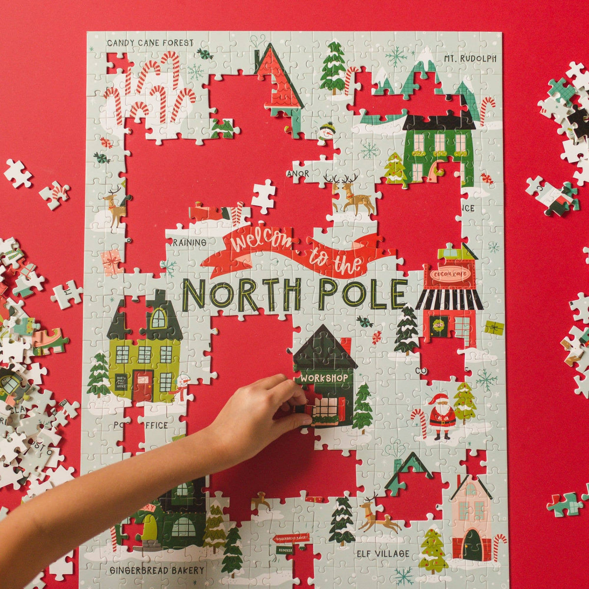Welcome to the North Pole 500-Piece Christmas Jigsaw Puzzle