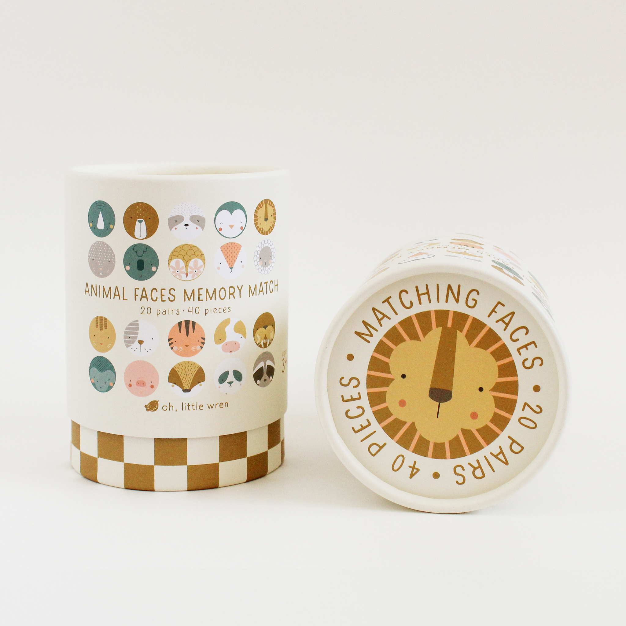 Animal Faces Memory Match | Preschool Matching Game