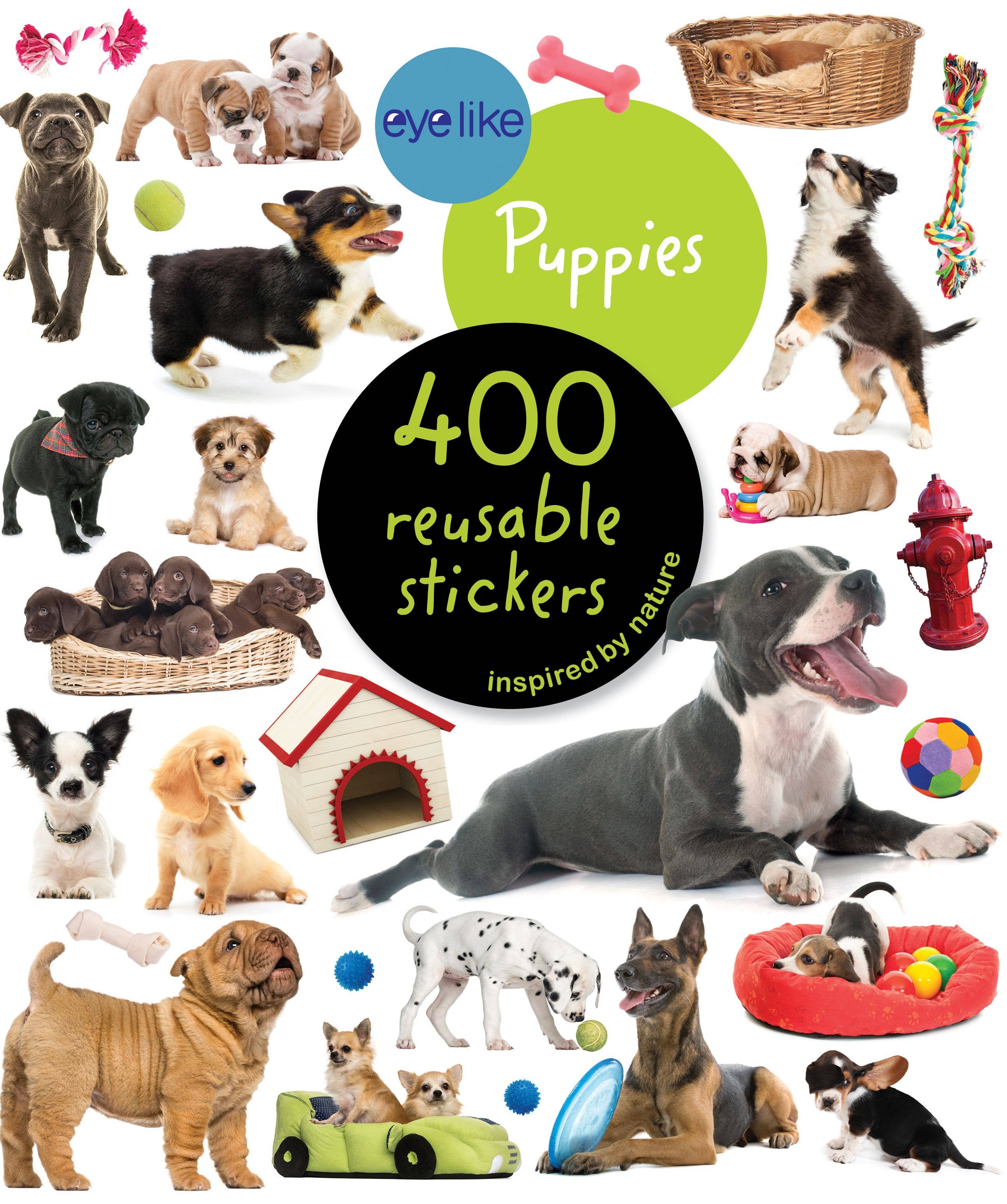 Eyelike Stickers: Puppies | 400+ Reusable Photorealistic Puppy Stickers