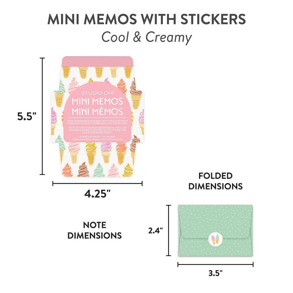 Cool & Creamy Mini Memos with Stickers by Studio Oh!
