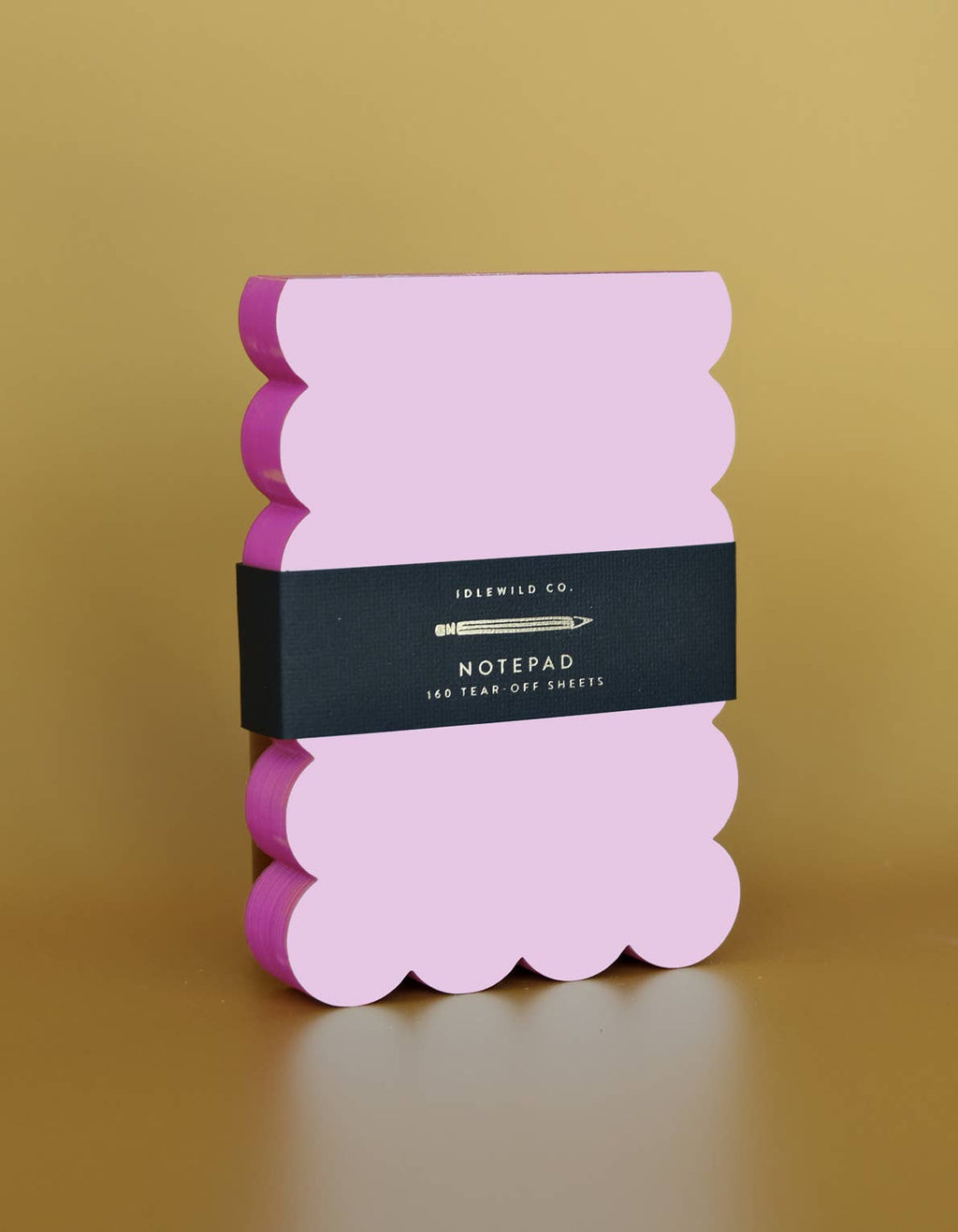 Scalloped Shaped Notepad | Pink + Hot Pink Edge