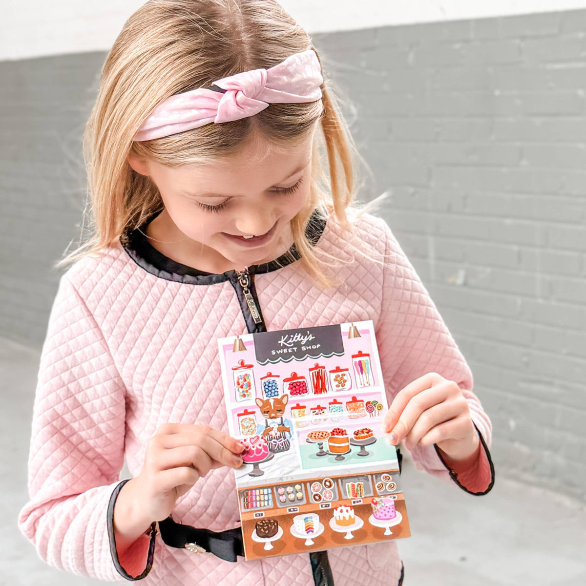 Sweet Shop Sticker Scene Greeting Card
