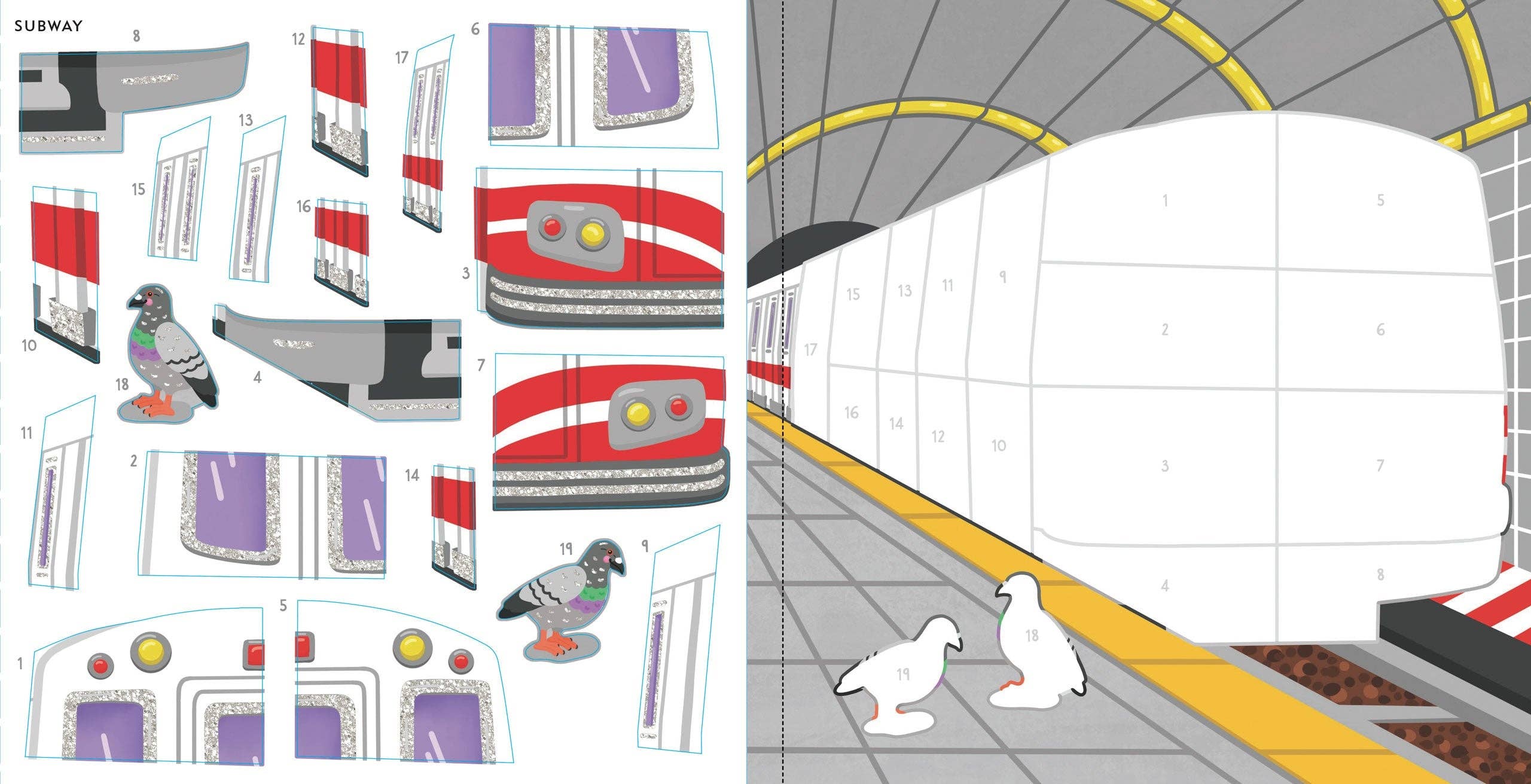 My First Color-By-Sticker Book: Cars, Trucks & Trains | Peter Pauper Press
