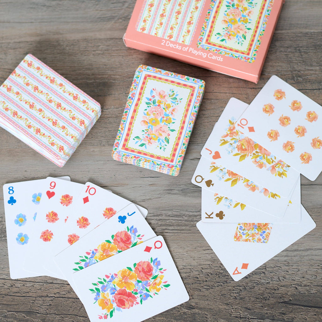 French Floral Playing Card Set