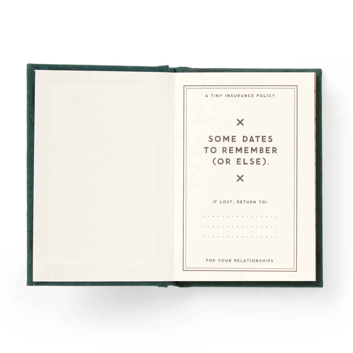 Brass Monkey “Dates People Get Mad If I Forget” Tiny Diary