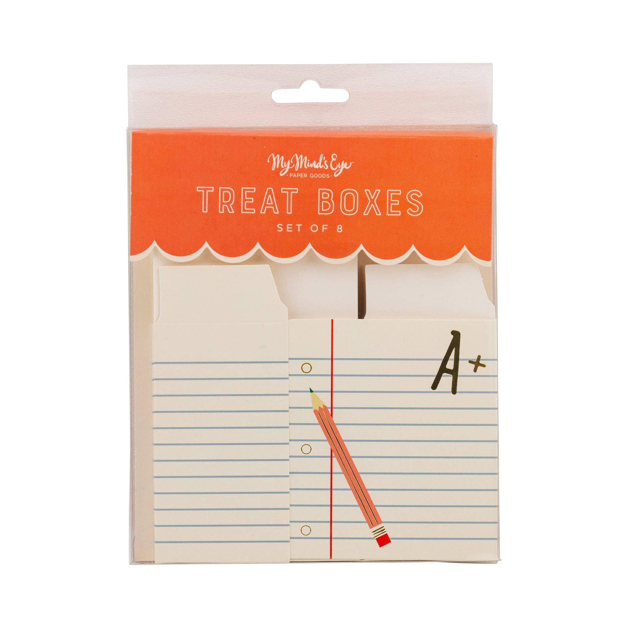 APP1107 - Ruled Paper Treat Box - 8 ct