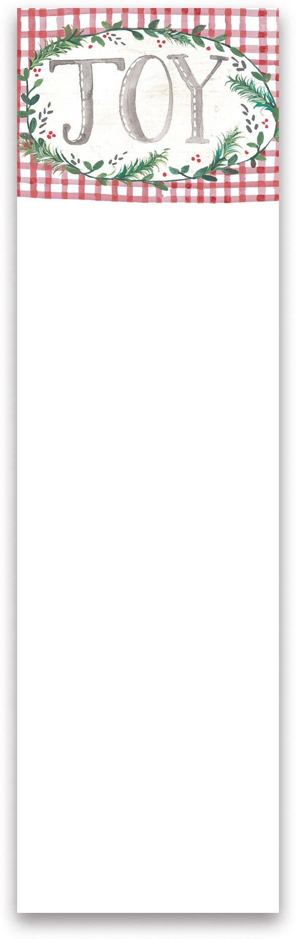 Joy List Pad – Watercolor Holly Magnetic Notepad