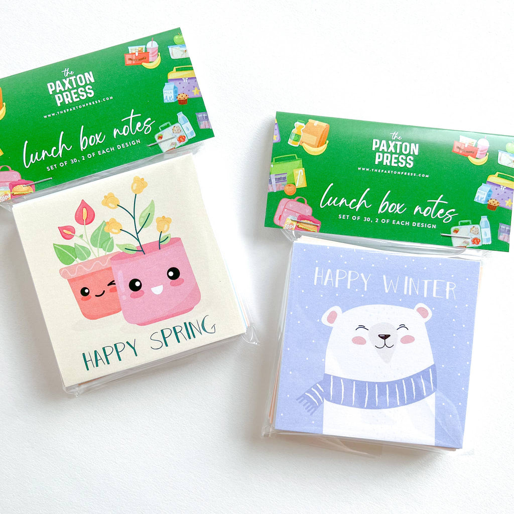 Lunch Box Notes: Seasons & Holidays | The Paxton Press