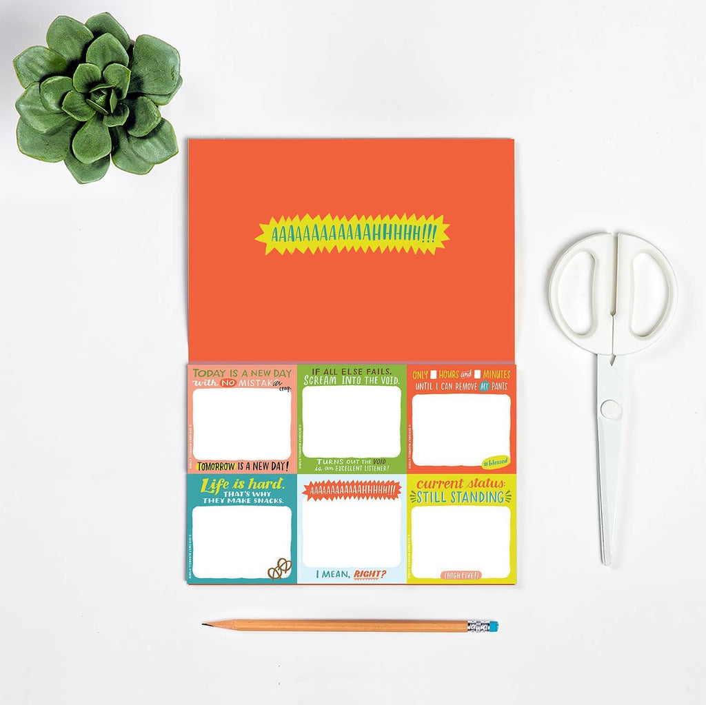 Daily Struggle Sticky Note Packet | Funny Sticky Notes Set