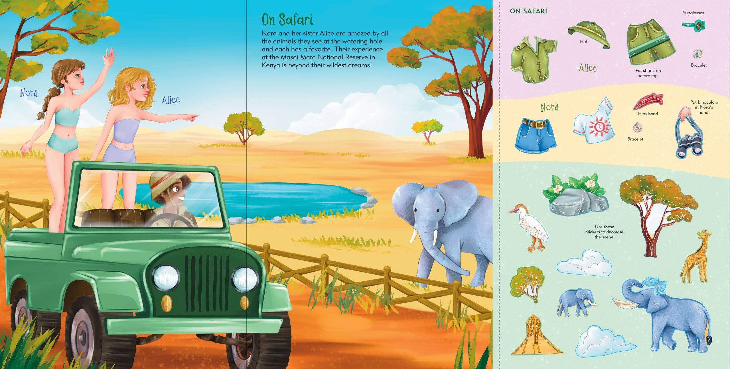Vacation Sticker Doll Dress-Up Book | Peter Pauper Press