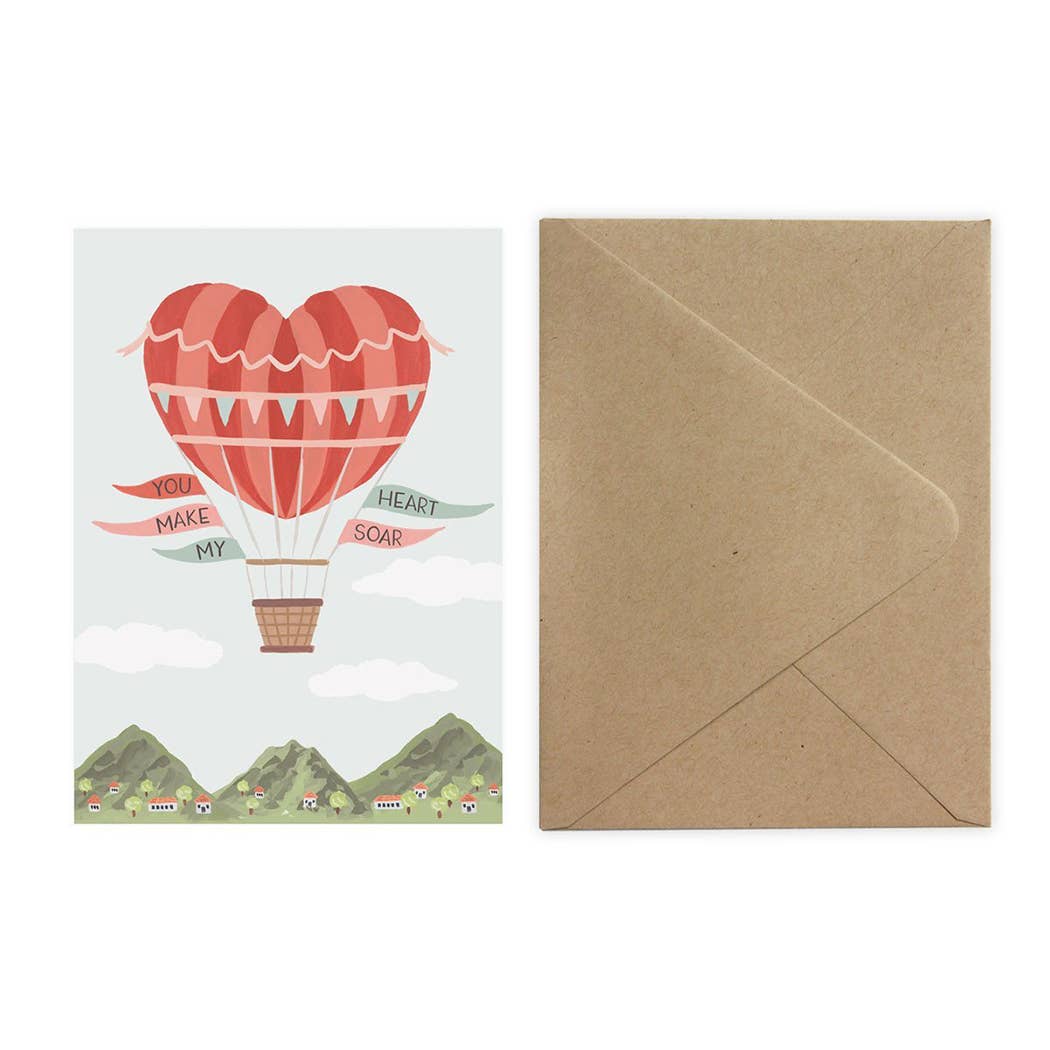 Heart Air Balloon Card (You Make My Heart Soar)