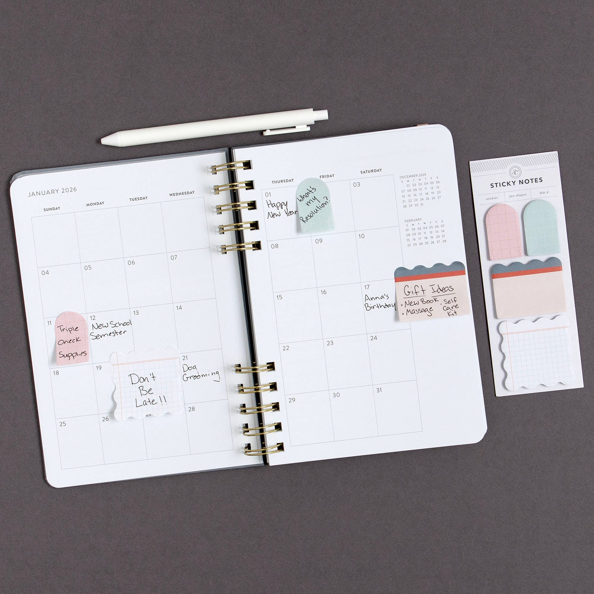 Ledger Sticky Notes Set | Studio Calico
