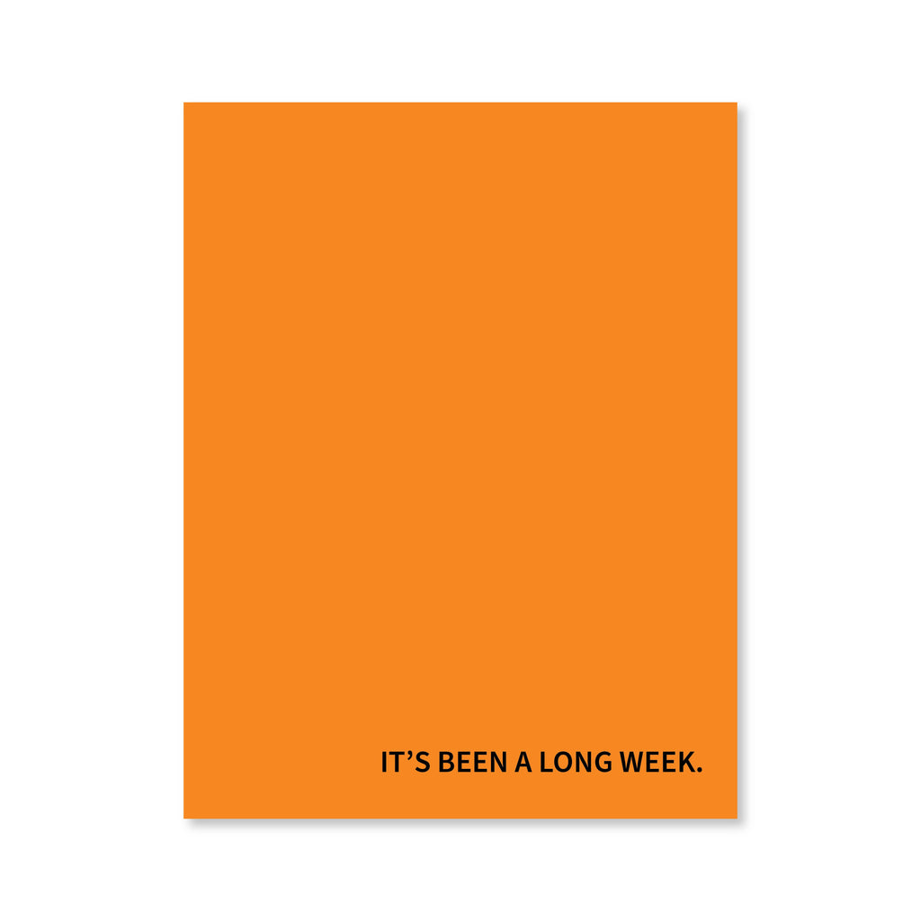 Long Week Notepad | Assorted Colors | Public School Paper Co.
