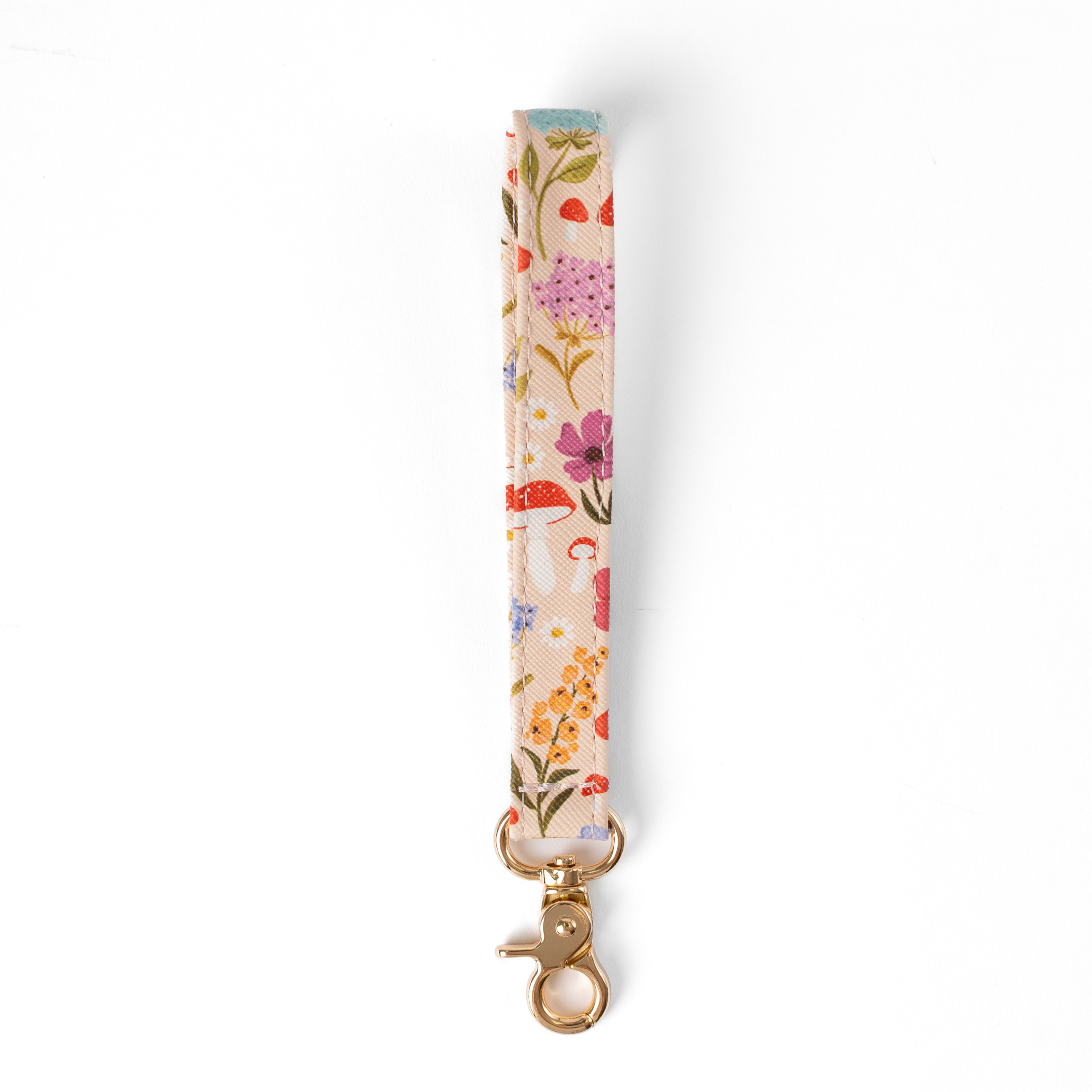 Mushroom Meadows Wristlet Keychain