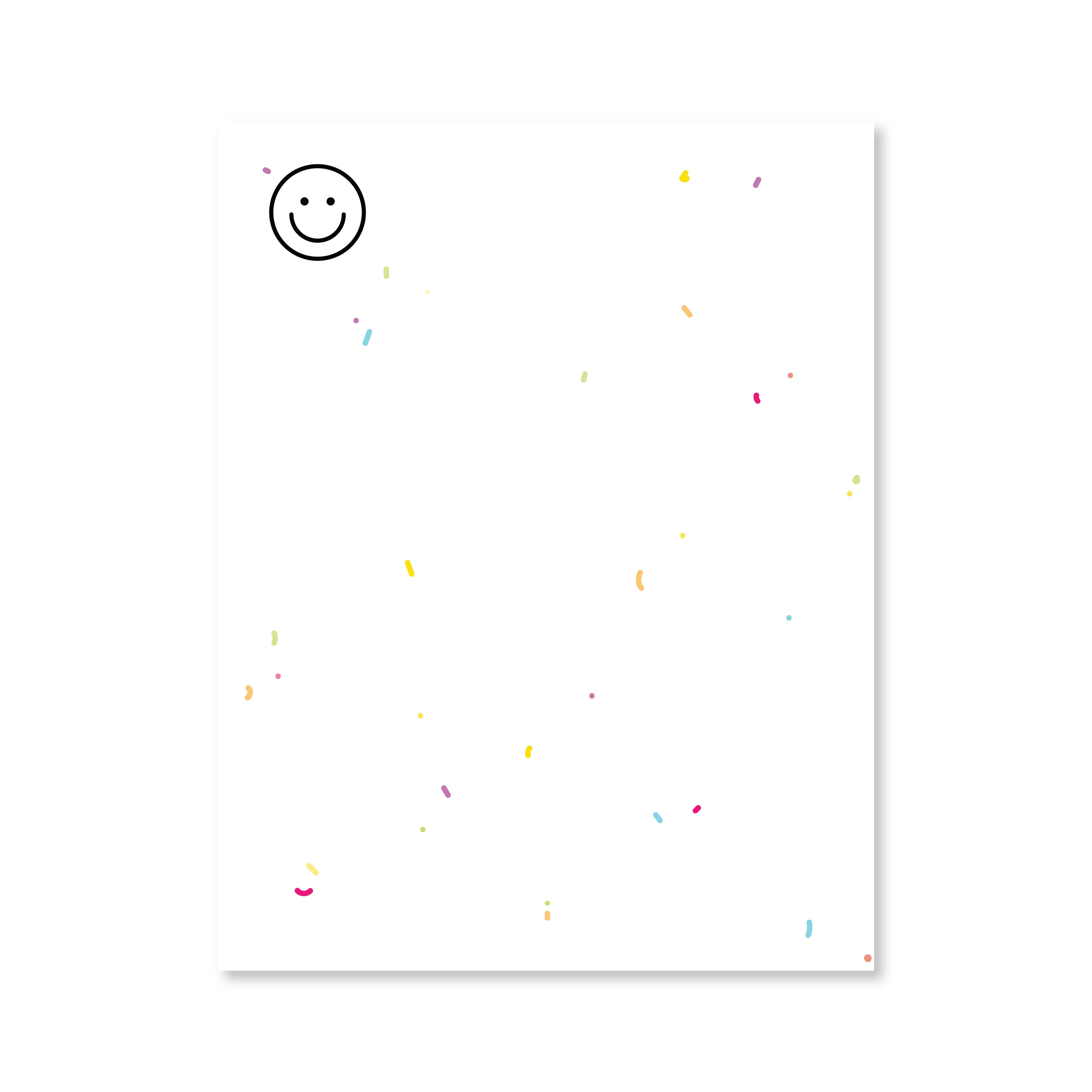 Smiley Notepad | White Flecked | Public School Paper Co.