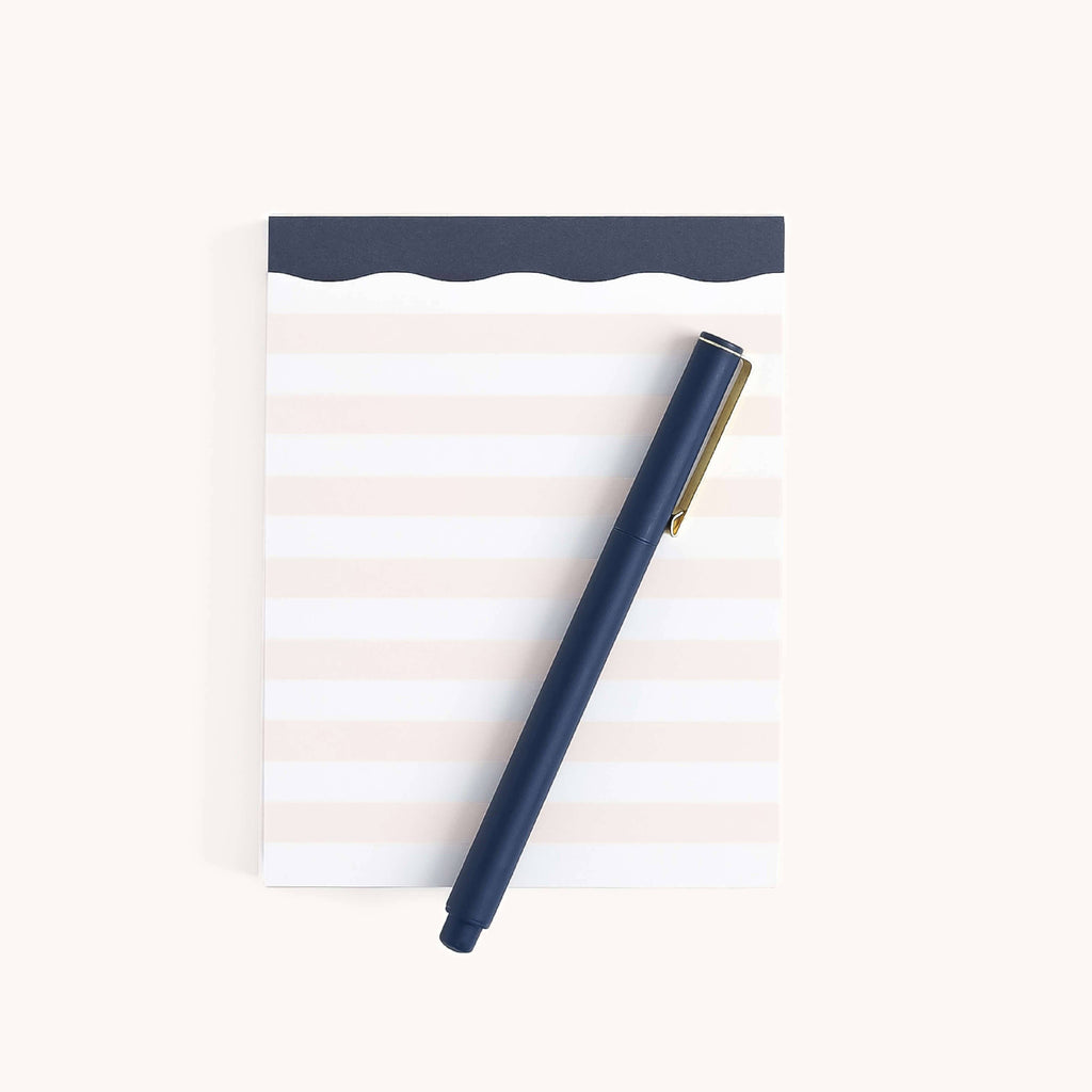 Cream Striped Notepad