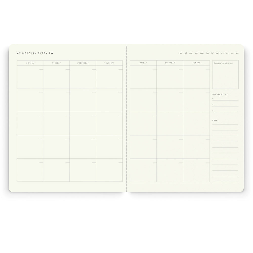 Stitched Monthly Planner | Bunches | Ramona & Ruth