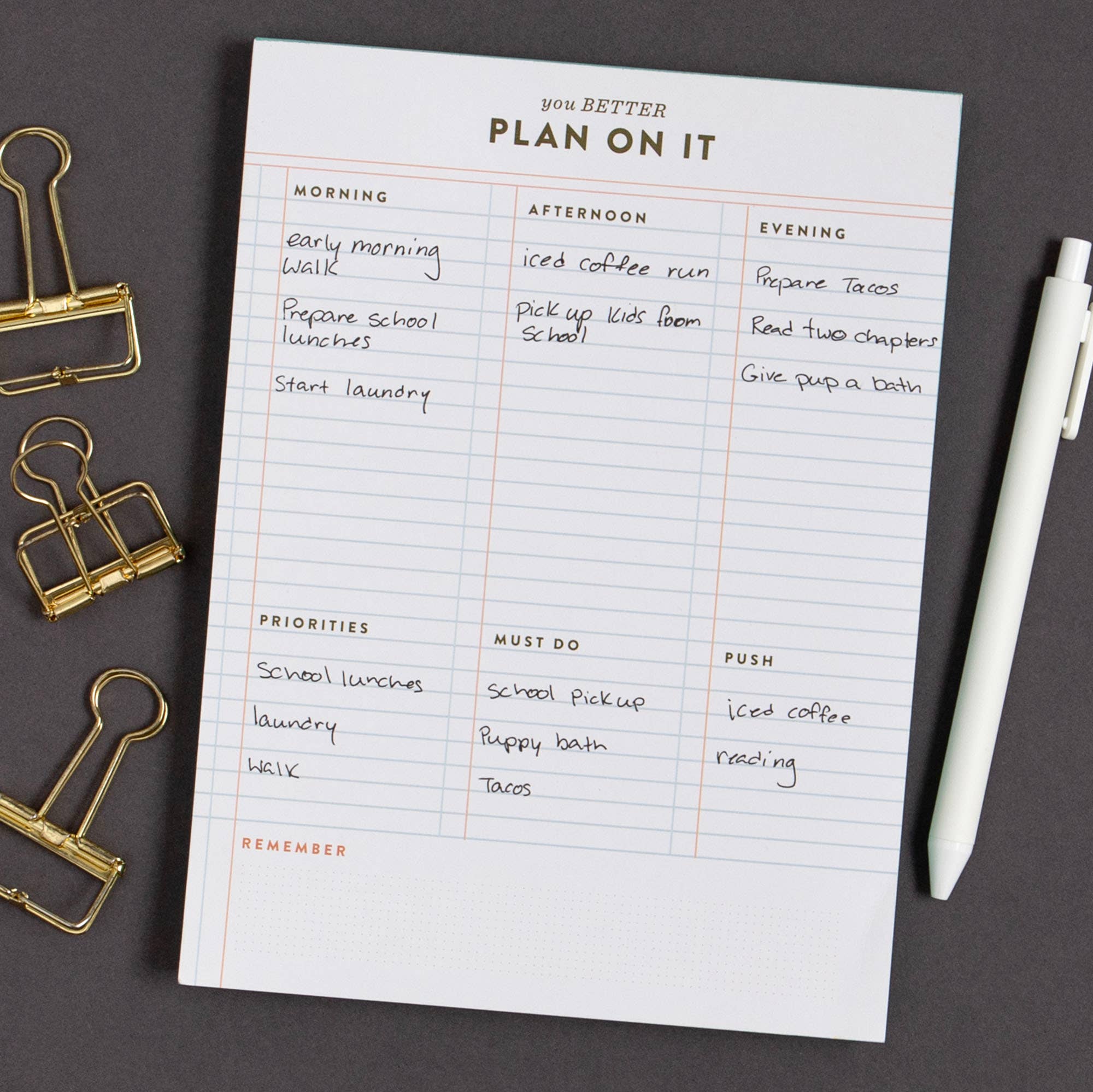 Plan On It Notepad