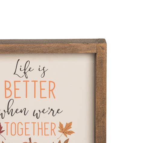 Better Together Harvest Wooden Sitter by C&F Home