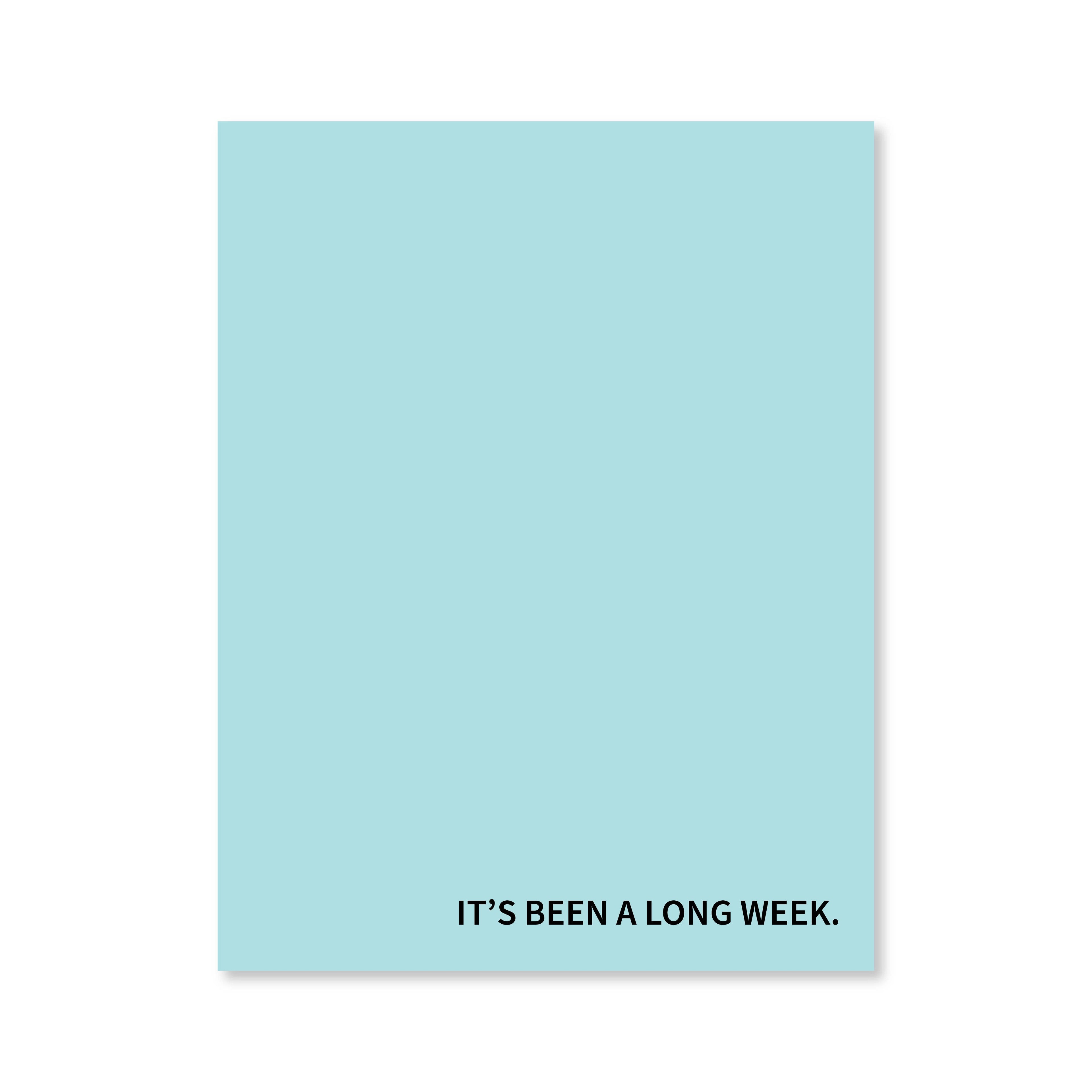 Long Week Notepad | Assorted Colors | Public School Paper Co.