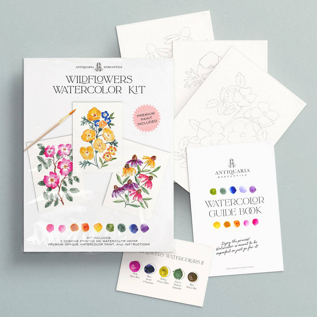 Wildflower Watercolor Painting | Beginner Floral Art Kit