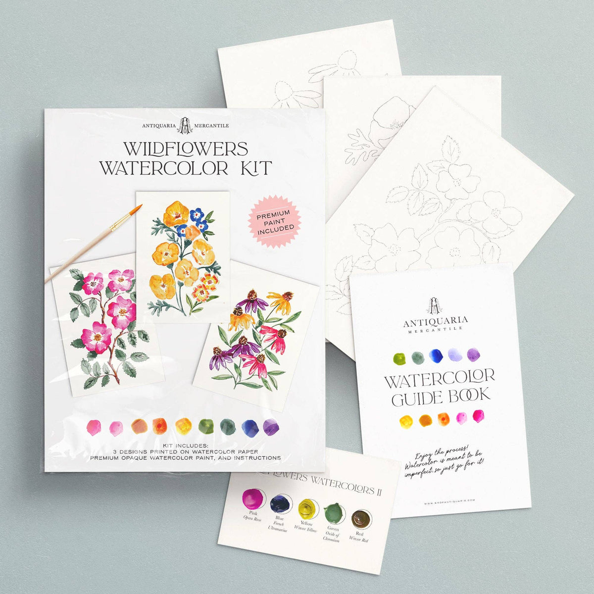 Wildflower Watercolor Painting | Beginner Floral Art Kit